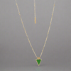 Healing Triangle Bobble Chain Necklace Gold, [motivational and inspirational Jewellery], [beautiful Jewellery]