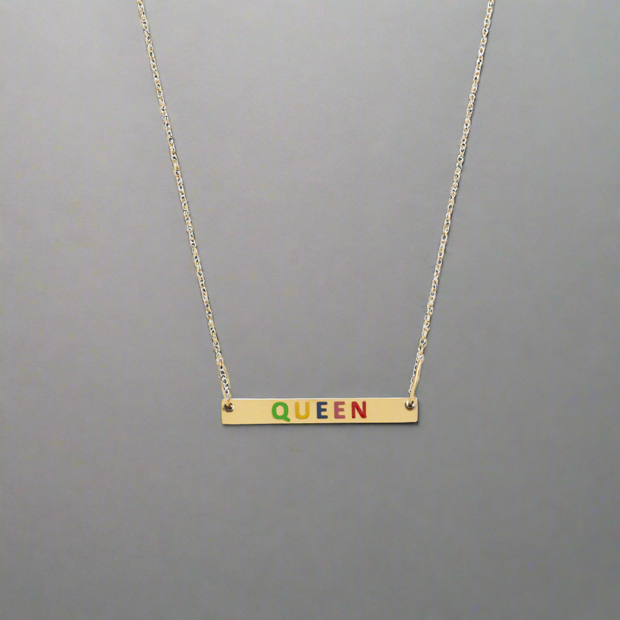 Queen Necklace Gold, [motivational and inspirational Jewellery], [beautiful Jewellery]