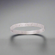 Born a Queen Triangle Bangle Silver | Inspirational Jewellery