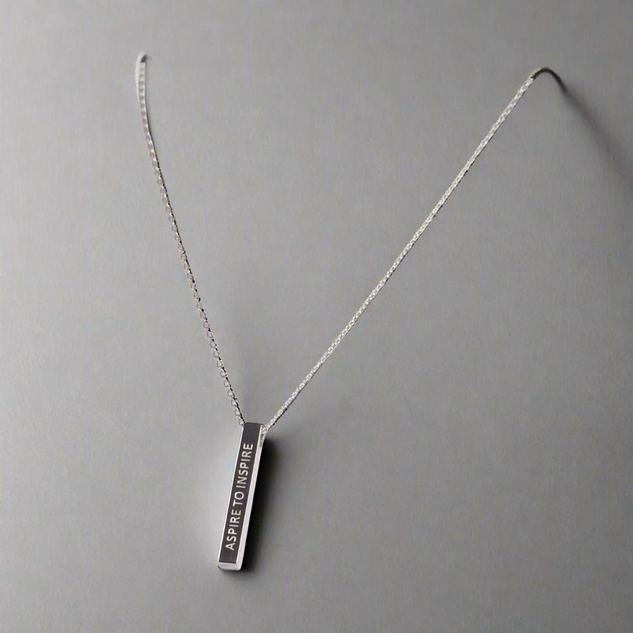 Aspire to Inspire Necklace Silver | Inspirational Jewellery