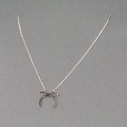 Female Empowerment Crescent Moon Necklace Silver (925 Sterling Silver)