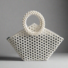 'HALO' Handcrafted White Beaded Bag - Blanksn Jewellery-[motivational and inspirational Jewellery]- [beautiful Jewellery]