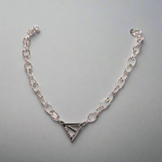 Believe In Yourself Chunky Chain Necklace Silver