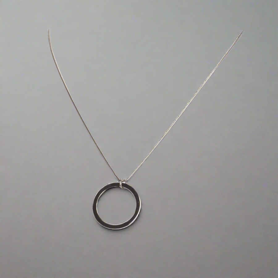 Unity Circle Snake Chain Necklace Silver (925 Sterling Silver) | Inspirational Jewellery