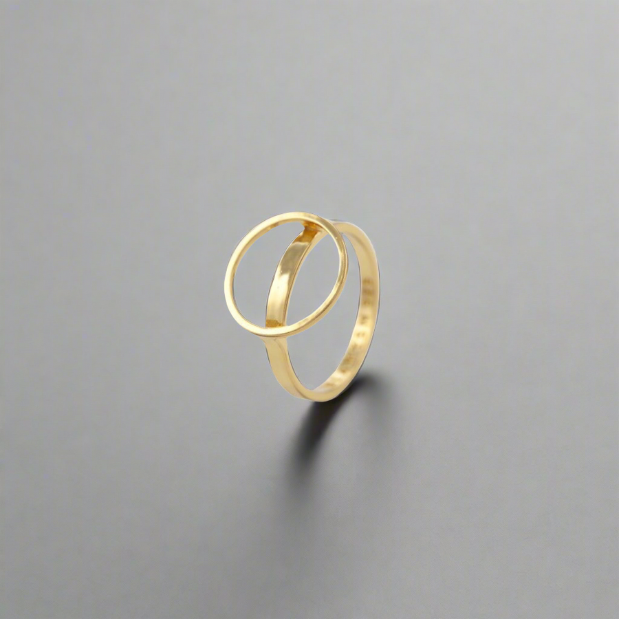 Unity Circle Ring Gold (925 Sterling Silver), [motivational and inspirational Jewellery], [beautiful Jewellery]