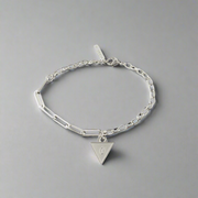 Affirmations Padlock Chunky Bracelet Silver, [motivational and inspirational Jewellery], [beautiful Jewellery]