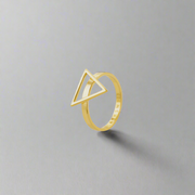 Rising Force Ring Gold (925 Sterling Silver), [motivational and inspirational Jewellery], [beautiful Jewellery]