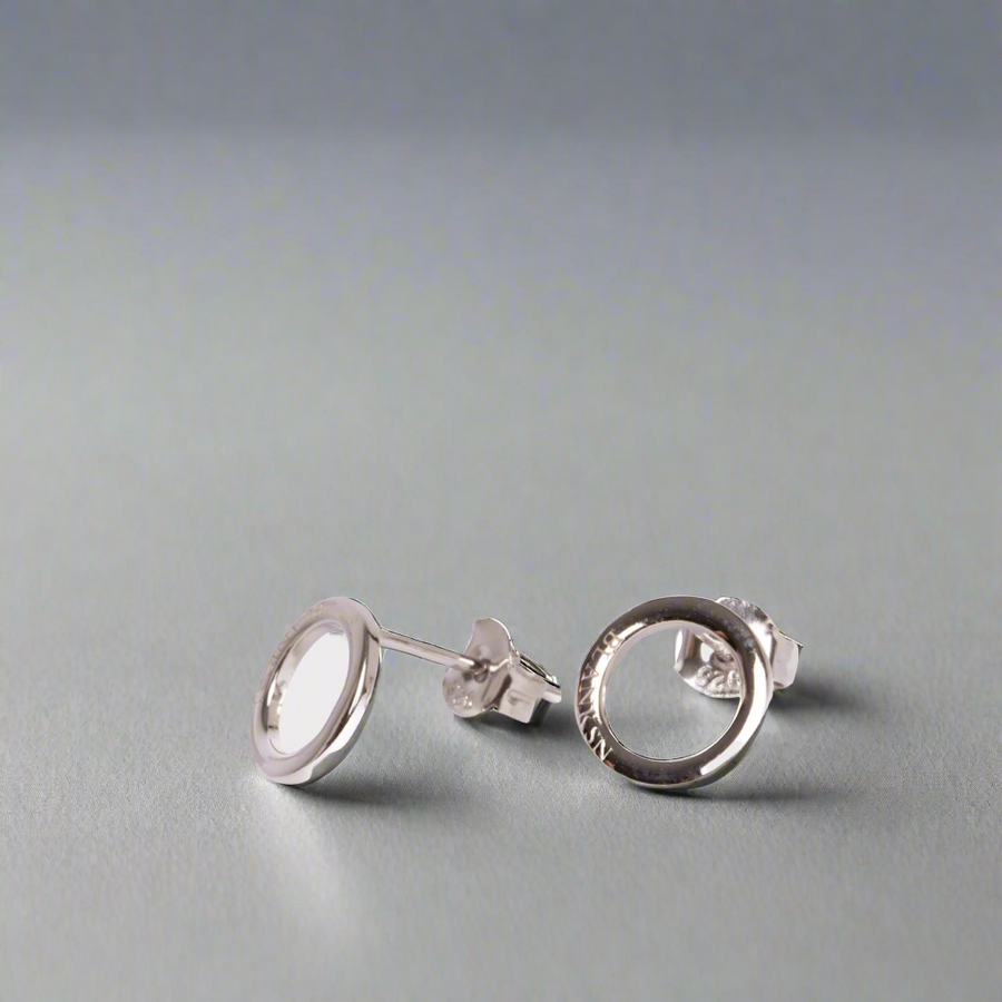 Unity Circle Studs Silver (925 Sterling Silver)