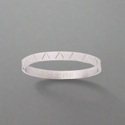 Yet I Rise Triangle Bangle Silver | Inspirational Jewellery