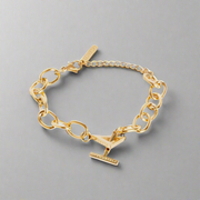 Believe In Yourself Chunky Chain Bracelet Gold | Inspirational Jewellery