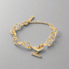 Believe In Yourself Chunky Chain Bracelet Gold | Inspirational Jewellery