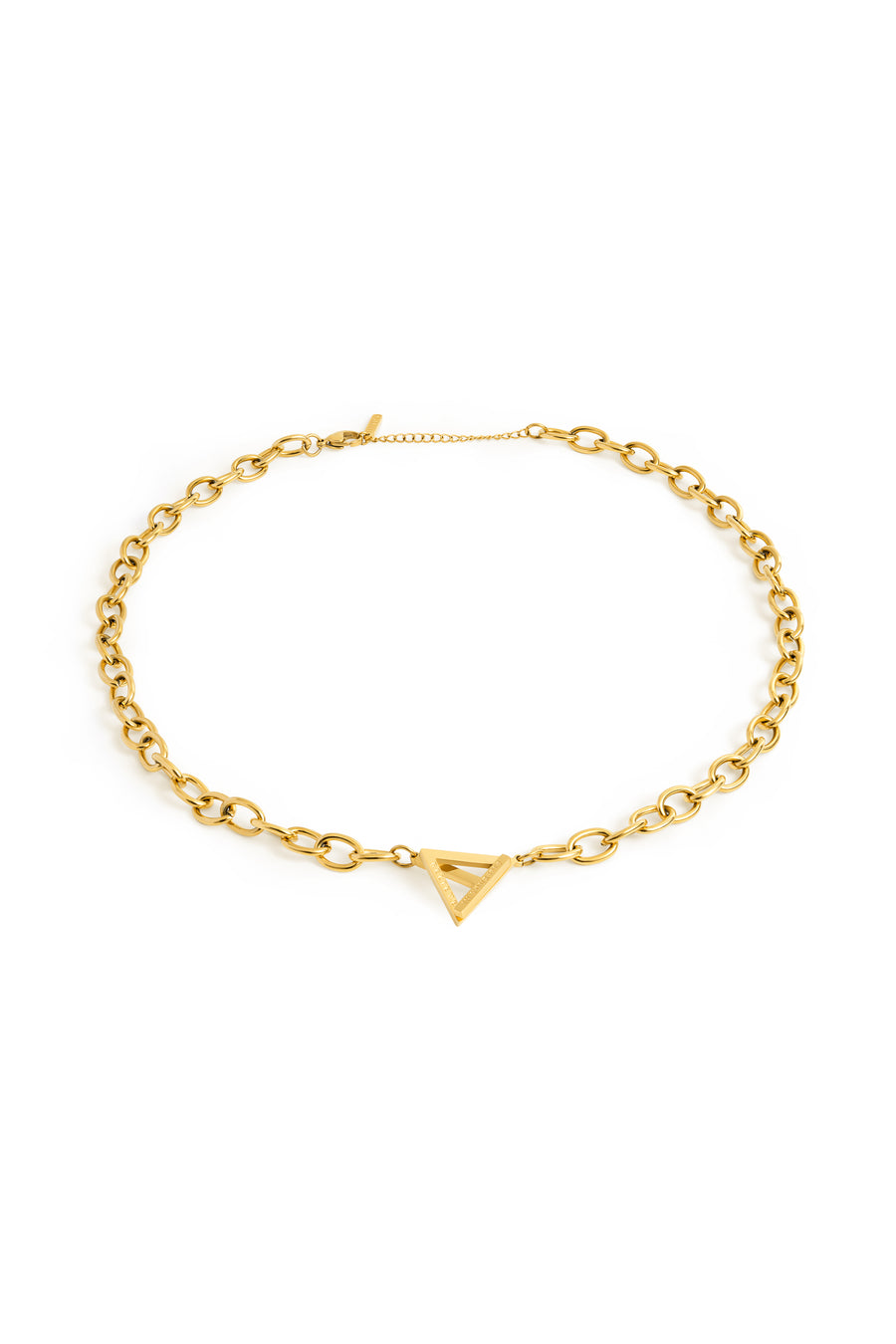 Believe In Yourself Chunky Chain Necklace Gold