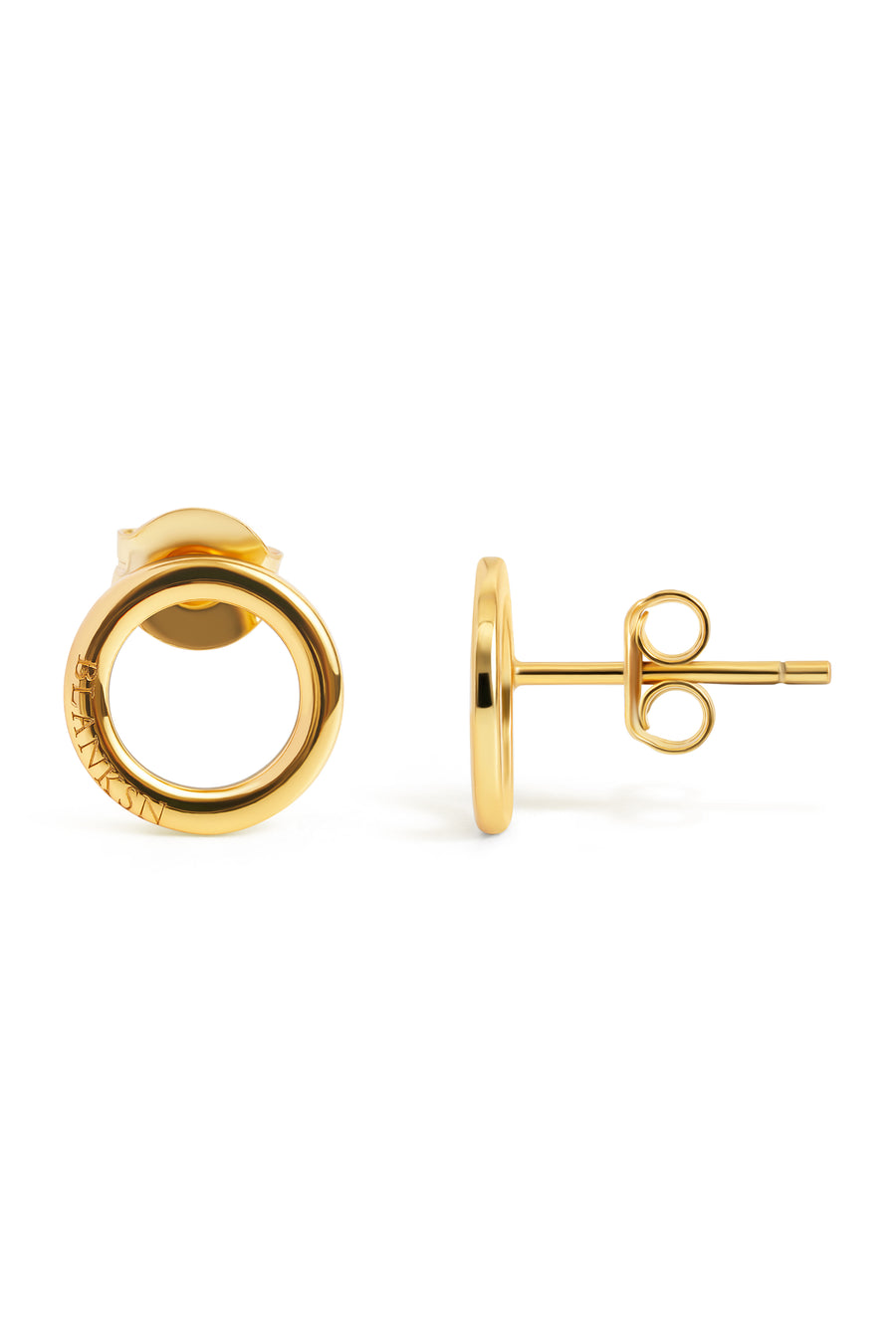 Unity Circle Studs Gold (925 Sterling Silver) | Inspirational Jewellery