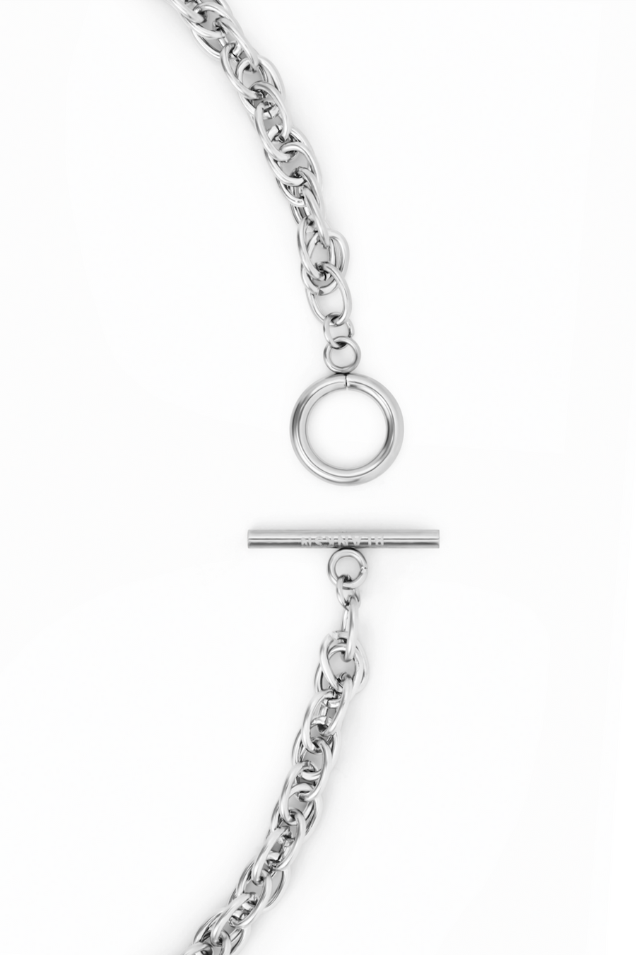 Linked Chain Stainless Steel Necklace In Silver, [motivational and inspirational Jewellery], [beautiful Jewellery]