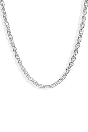 Linked Chain Stainless Steel Necklace In Silver, [motivational and inspirational Jewellery], [beautiful Jewellery]