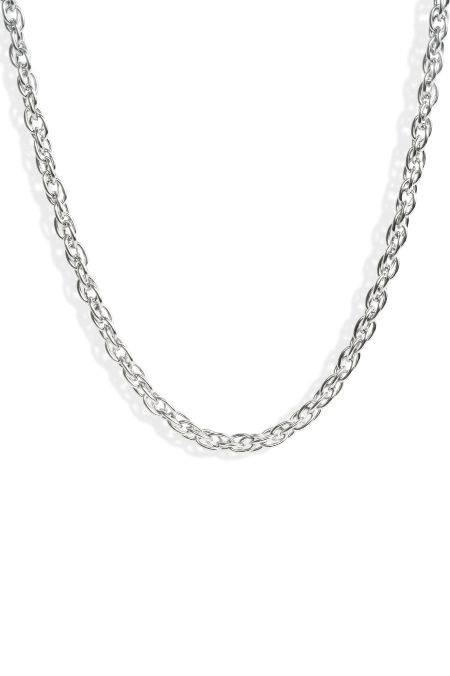 Linked Chain Stainless Steel Necklace In Silver, [motivational and inspirational Jewellery], [beautiful Jewellery]