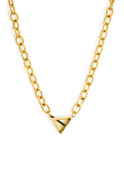 Believe In Yourself Chunky Chain Necklace Gold