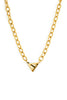 Believe In Yourself Chunky Chain Necklace Gold